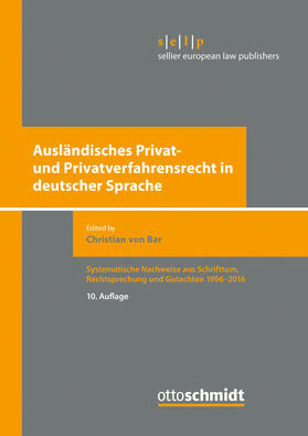 Bar |  Ausländisches Privat- und Privatverfahrensrecht in deutscher Sprache | Buch |  Sack Fachmedien