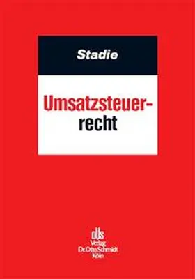 Stadie |  Umsatzsteuerrecht | Buch |  Sack Fachmedien