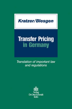Kratzer / Blesgen |  Transfer Pricing in Germany | Buch |  Sack Fachmedien