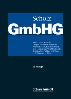  Scholz GmbH-Gesetz 01 Kommentar mit Anhang Konzernrecht | Buch |  Sack Fachmedien