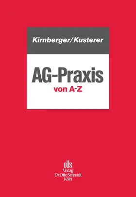 Kirnberger / Kusterer |  AG-Praxis von A – Z | eBook | Sack Fachmedien