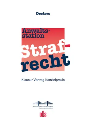 Deckers |  Anwaltsstation Strafrecht | eBook | Sack Fachmedien