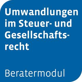 Beratermodul Umwandlungen im Steuer- und Gesellschaftsrecht | Otto Schmidt | Datenbank | sack.de