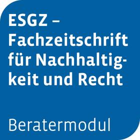 Beratermodul ESGZ - Fachzeitschrift für Nachhaltigkeit und Recht | Otto Schmidt | Datenbank | sack.de