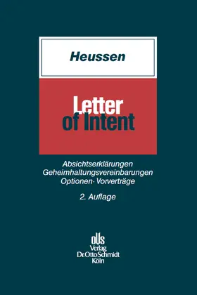 Heussen |  Letter of Intent | Buch |  Sack Fachmedien