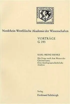 Menke |  Die Frage nach dem Wesen des Christentums | Buch |  Sack Fachmedien