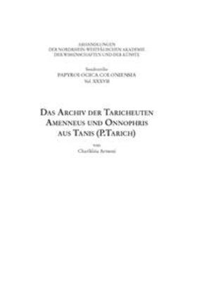 Armoni |  Armoni, C: Archiv der Taricheuten Amenneus und Onnophris aus | Buch |  Sack Fachmedien