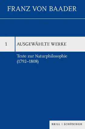 Bonchino / Baader |  Texte zur Naturphilosophie (1792–1808) | Buch |  Sack Fachmedien