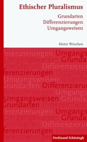 Witschen |  Ethischer Pluralismus | Buch |  Sack Fachmedien