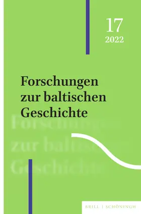  Forschungen zur baltischen Geschichte | Buch |  Sack Fachmedien