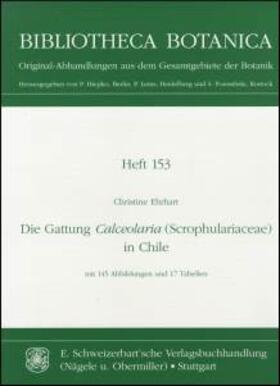 Ehrhart |  Die Gattung Calceolaria (Scrophulariaceae) in Chile | Buch |  Sack Fachmedien