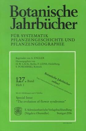 Erbar / Leins |  Special Issue "The evolution of flower syndromes" | Buch |  Sack Fachmedien