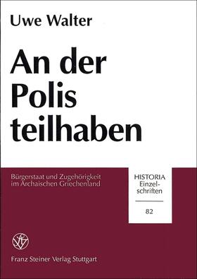 Walter |  An der Polis teilhaben | Buch |  Sack Fachmedien