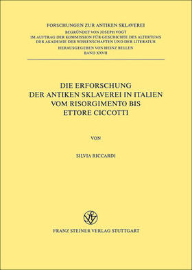 Riccardi |  Die Erforschung der antiken Sklaverei in Italien | Buch |  Sack Fachmedien