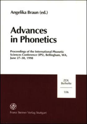 Braun |  Advances in Phonetics | Buch |  Sack Fachmedien