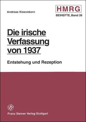 Kloevekorn |  Die irische Verfassung von 1937 | Buch |  Sack Fachmedien