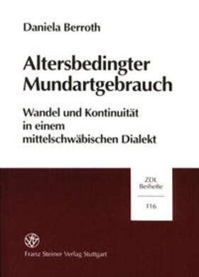 Berroth |  Altersbedingter Mundartgebrauch | Buch |  Sack Fachmedien