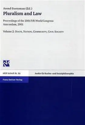 Soeteman |  Pluralism and Law – Vol. 2: State, Nation, Community, Civil Society | Buch |  Sack Fachmedien