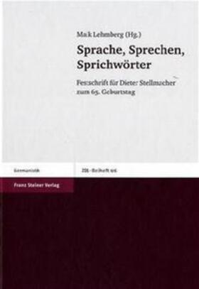 Lehmberg |  Sprache, Sprechen, Sprichwörter | Buch |  Sack Fachmedien