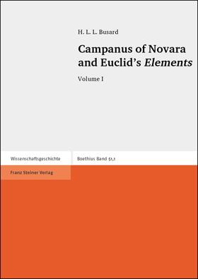 Busard |  Campanus of Novara and Euclid’s Elements | Buch |  Sack Fachmedien