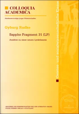 Radke-Uhlmann |  Sappho Fragment 31 (LP) | Buch |  Sack Fachmedien