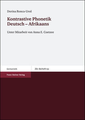 Ronca-Uros |  Ronca-Uros, D: Kontrastive Phonetik Deutsch - Afrikaans | Buch |  Sack Fachmedien