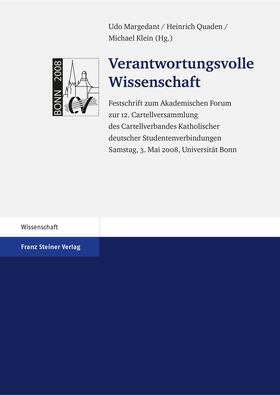 Margedant / Quaden / Klein |  Verantwortungsvolle Wissenschaft | Buch |  Sack Fachmedien