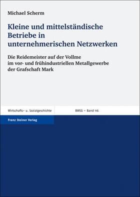 Scherm |  Kleine und mittelständische Betriebe in unternehmerischen Netzwerken | Buch |  Sack Fachmedien