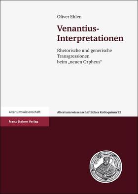 Ehlen |  Ehlen, O: Venantius-Interpretationen | Buch |  Sack Fachmedien