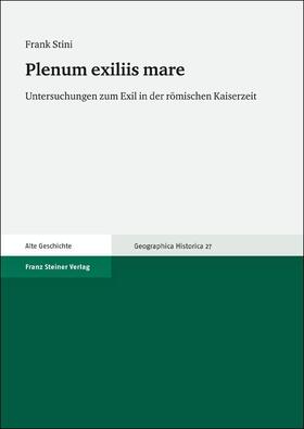 Stini |  Plenum exiliis mare | Buch |  Sack Fachmedien