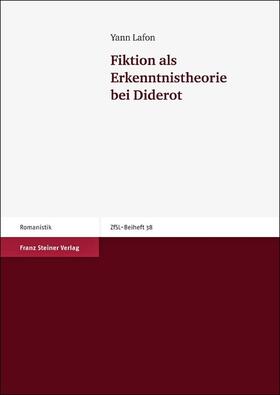 Lafon |  Fiktion als Erkenntnistheorie bei Diderot | eBook | Sack Fachmedien