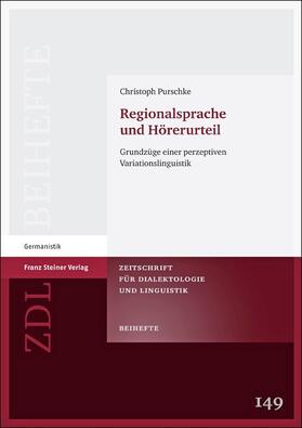 Purschke |  Regionalsprache und Hörerurteil | eBook | Sack Fachmedien