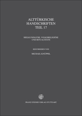  Verzeichnis der orientalischen Handschriften in Deutschland 13.25. Alttürkische Handschriften | Buch |  Sack Fachmedien