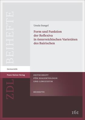 Stangel |  Stangel, U: Reflexiva in österr. Varietäten d. Barischen | Buch |  Sack Fachmedien
