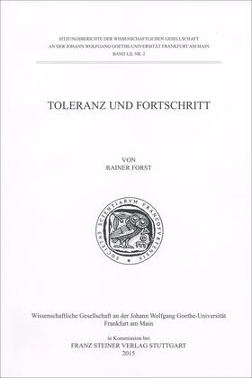 Forst |  Toleranz und Fortschritt | Buch |  Sack Fachmedien