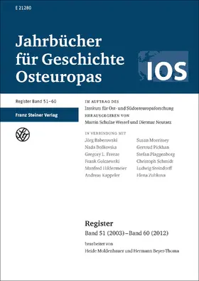  Jahrbücher für Geschichte Osteuropas – Neue Folge | Buch |  Sack Fachmedien