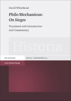 Whitehead |  Philo Mechanicus: "On Sieges" | Buch |  Sack Fachmedien