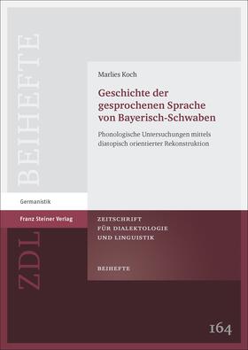 Koch |  Geschichte der gesprochenen Sprache von Bayerisch-Schwaben | Buch |  Sack Fachmedien
