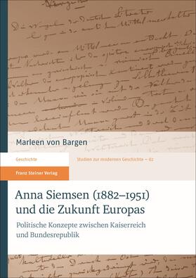 von Bargen |  Anna Siemsen (1882–1951) und die Zukunft Europas | eBook | Sack Fachmedien