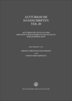  Alttürkische Handschriften 20 | Buch |  Sack Fachmedien