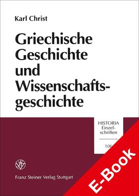 Christ |  Griechische Geschichte und Wissenschaftsgeschichte | eBook | Sack Fachmedien