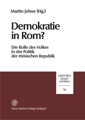 Jehne |  Demokratie in Rom? | eBook | Sack Fachmedien