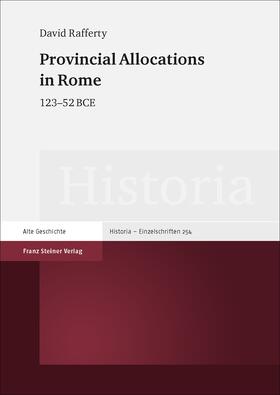 Rafferty |  Rafferty, D: Provincial Allocations in Rome | Buch |  Sack Fachmedien