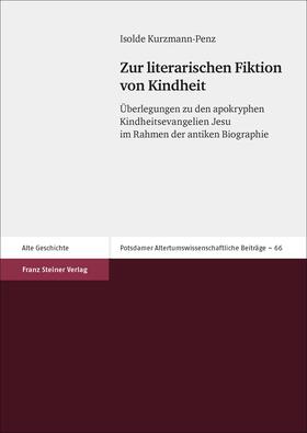 Kurzmann-Penz |  Zur literarischen Fiktion von Kindheit | Buch |  Sack Fachmedien