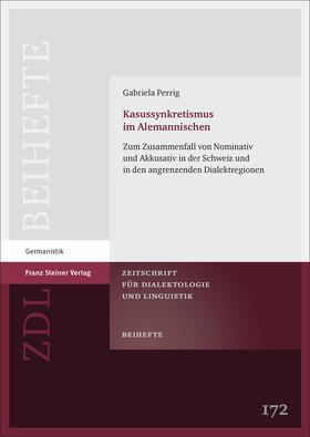 Perrig |  Perrig, G: Kasussynkretismus im Alemannischen | Buch |  Sack Fachmedien
