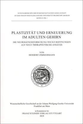 Zimmermann |  Plastizität und Erneuerung im adulten Gehirn | Buch |  Sack Fachmedien