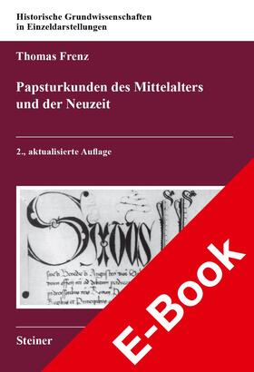 Frenz |  Papsturkunden des Mittelalters und der Neuzeit | eBook | Sack Fachmedien