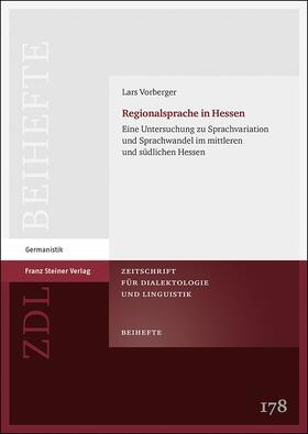 Vorberger |  Vorberger, L: Regionalsprache in Hessen | Buch |  Sack Fachmedien