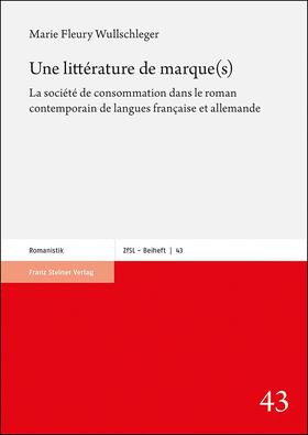 Fleury Wullschleger |  Une littérature de marque(s) | eBook | Sack Fachmedien