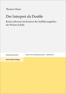 Glaser |  Der Interpret als Double | Buch |  Sack Fachmedien